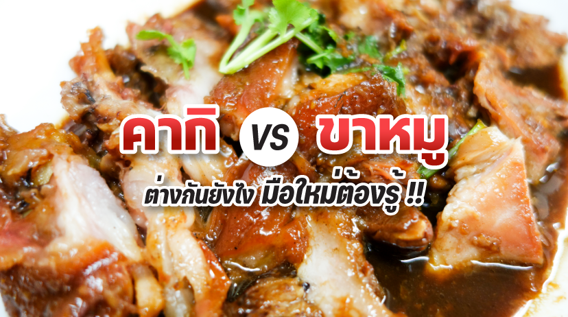 คากิ vs ขาหมู ต่างกันยังไง บทความสำหรับมือใหม่ที่อยากรู้จักเมนูหมูตุ๋นยอดนิยม