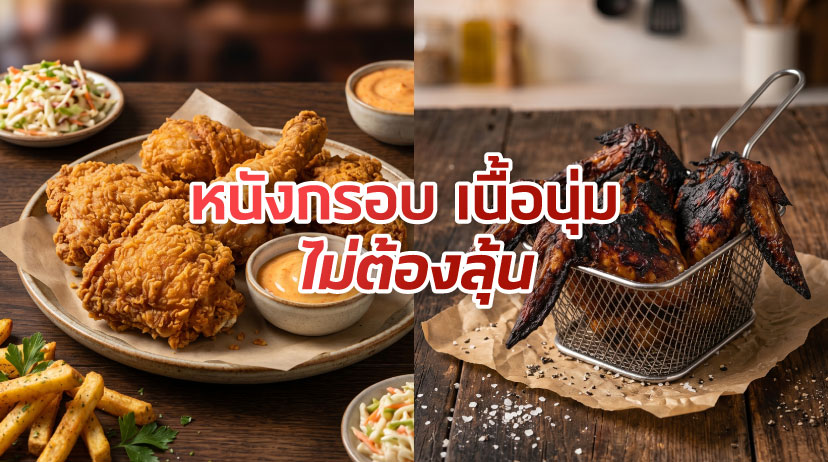 วิธีทอดปีกไก่ ให้กรอบนอกนุ่มใน สูตรทอดไก่ไม่ให้แห้ง เมนูไก่ทอดและไก่ย่างน่าทาน