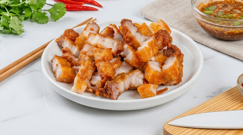 วิธีทำทอดหมูให้กรอบนอกนุ่มใน หั่นชิ้นพอดีคำ